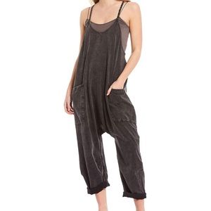 Free People Hot Shot Onesie Black FP Movement